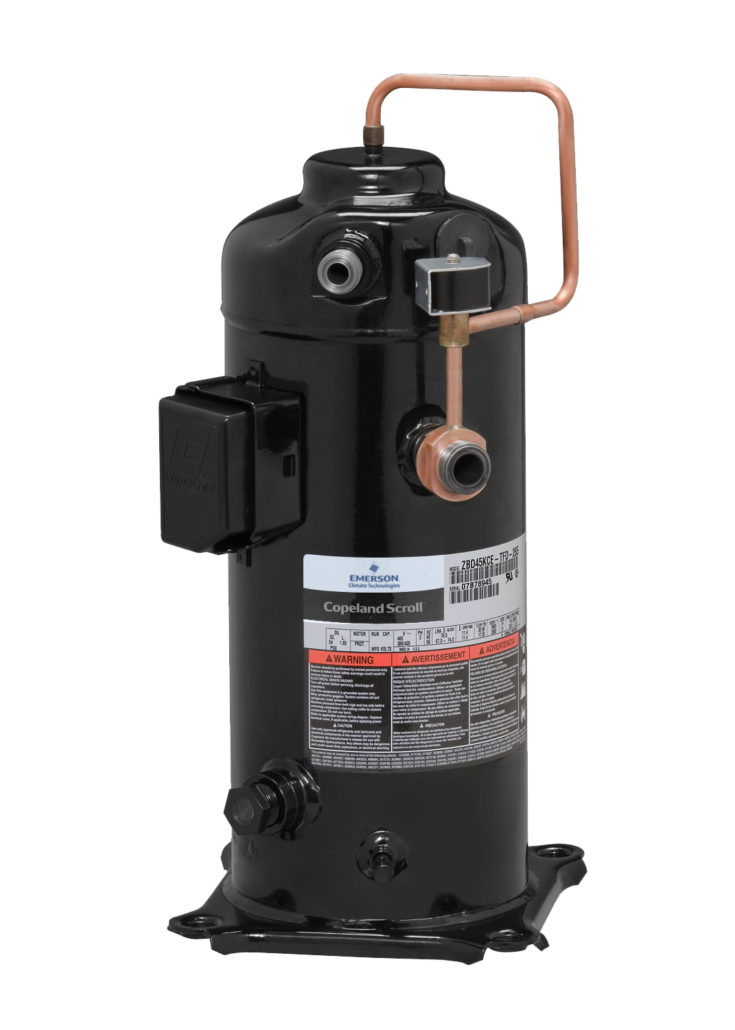 Copeland Digital Scroll Compressor ZBD29KQE-TFD-558-C