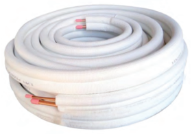 Pair Coil 1/4"-1/2" 20m White