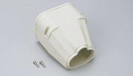 Toyo Ivory Trunking End Socket - 80 mmmm