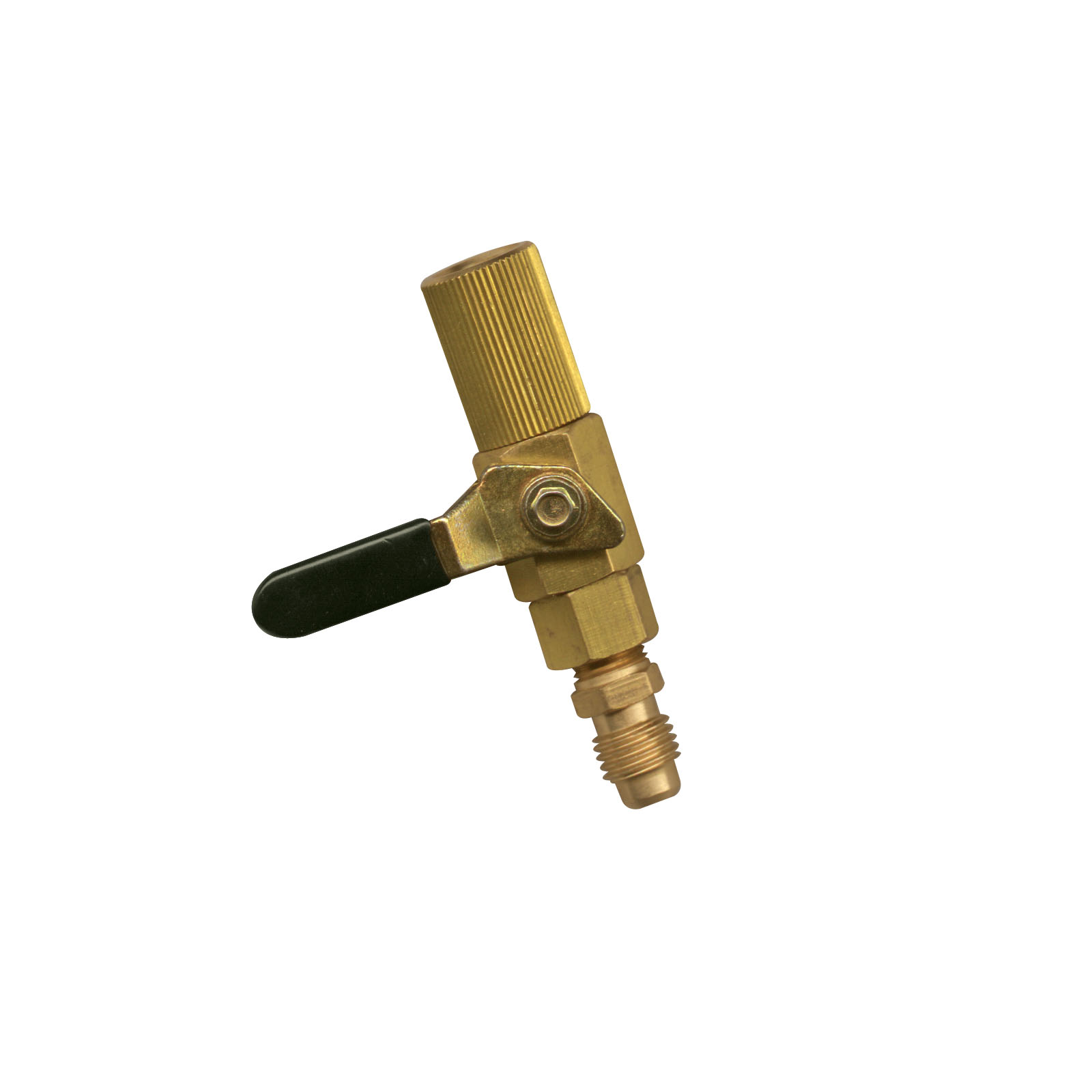 Manual Shut off Ball Valve for Refrigerant Hoses - 1/4" X 5/