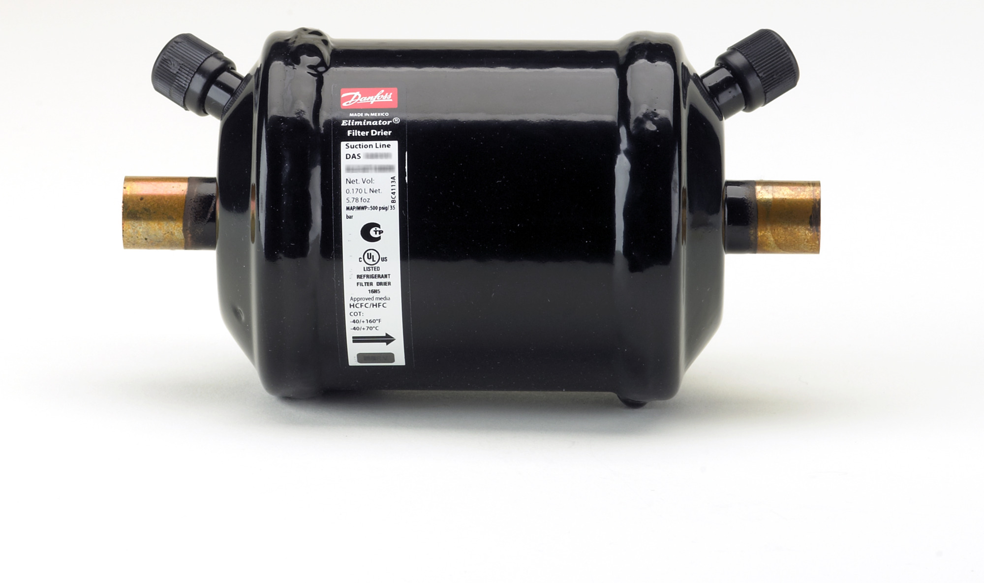 "Danfoss - Suction Line Drier 164S 1/2" ODS"